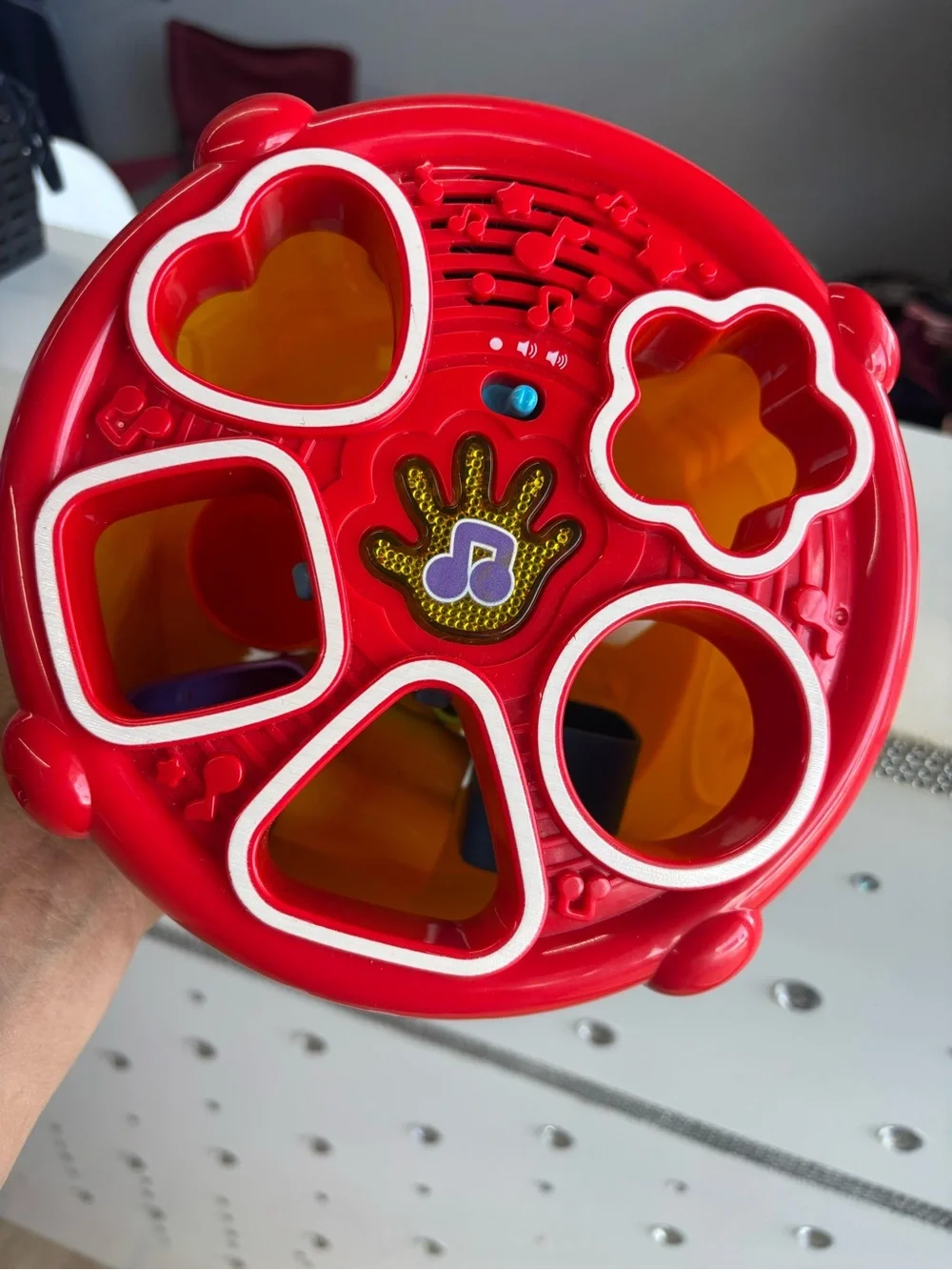 VTech Sort & Discover Drum Toy - Yellow and Red